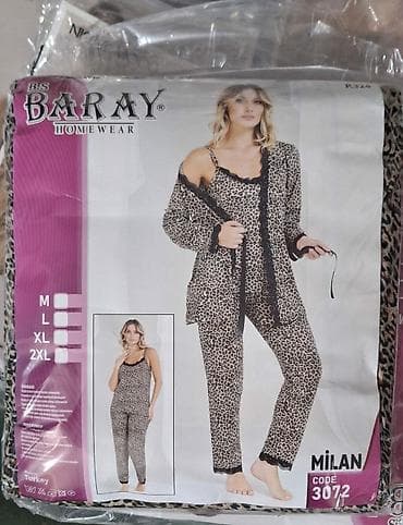 roze kofer: Ženski kućni set/睡wear BS Baray Homewear – model MILAN, šifra 3072. - — 1