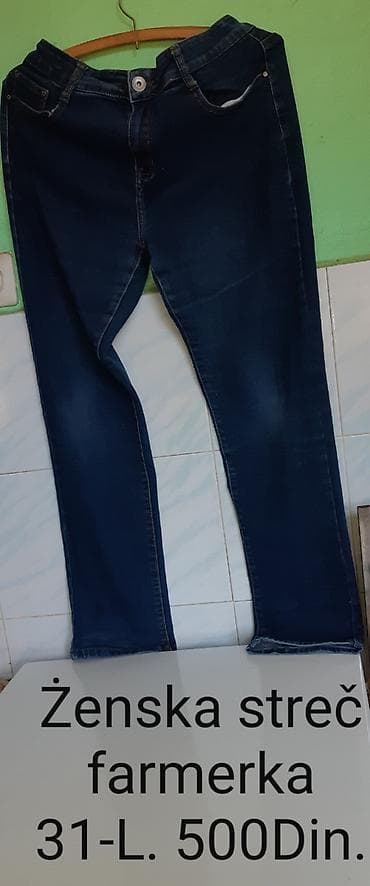 Ženska streč farmerka - Model: uske/streč teksas pantalone - Boja