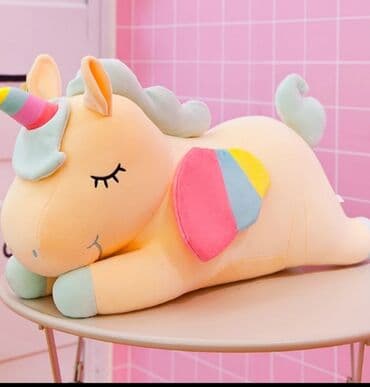 Dečija odeća: Unicorn-jednorog plišani beli,rozi,zeleni i žuti Na jednoj slici sam — 5