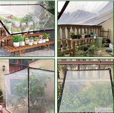 paviljon forma ideale: Prozirna cerada sa ušicama, providna cerada, vodootporna prozirna — 3