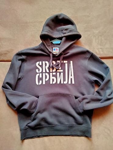 Dukserica “Srbija” – Russell - Model: klasična dukserica sa