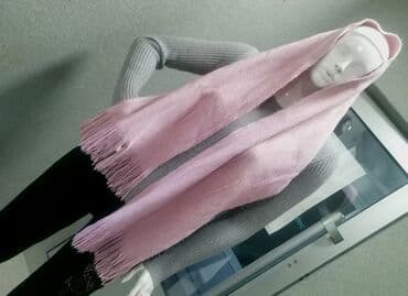 pleteni šalovi za zimu: One size, Vuna, bоја - Roze — 1