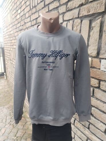 fashion and friends muske farmerke: Sweatshirt, S, Tommy Hilfiger, color - Grey — 2