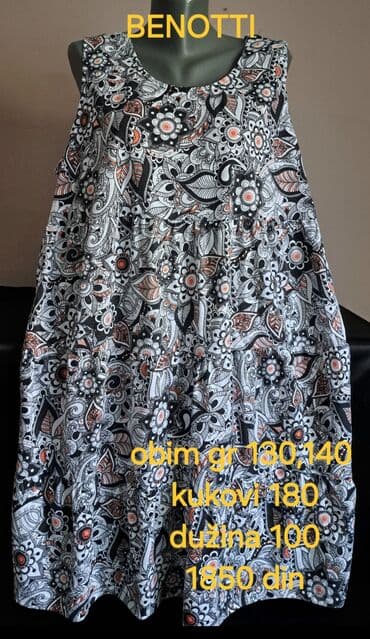 haljine šabac: 2XS (EU 32), bоја - Šareno, Oversize, Top (bez rukava) — 1