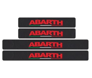Vozila: Nalepnice za automobil - karbon ABARTH Set od 4 nalepnice za prag — 1