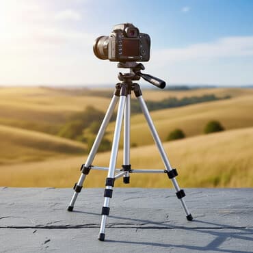 Aluminijumski stativ za kameru i telefon – srebrne boje, 1 kom -