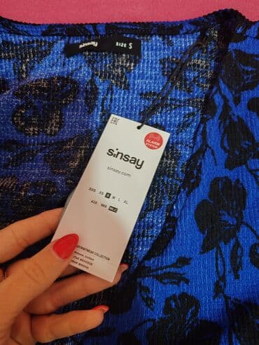 haljine za plažu c a: Axxa XS (EU 34), color - Blue, Long sleeves — 2