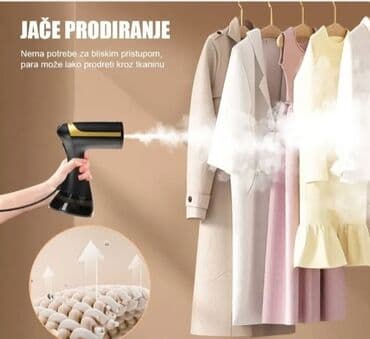 Pegle za veš: Parna pegla Cena 3500 dinara Ovaj ručni paročistač je dizajniran za — 1