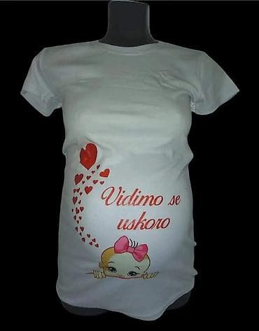 mango majice: Majčinske majice sa štampom – udobne bele pamučne majice sa duhovitim — 1