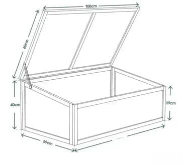 drzac za suncobran uradi sam: *** AKCIJA *** #2715 Mini Staklenik Dimenzije: cca 100 x 59 cm — 9