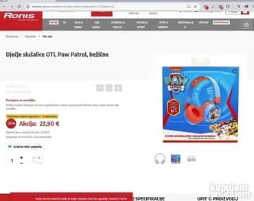 silvercrest pegla za vertikalno peglanje: *** AKCIJA *** #1926 Dečje slušalice Paw Patrol; Music-share funkcija — 3