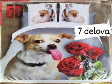 fleker set za sedenje: Posteljine matirani satenski pamuk Set sadrzi 7 delova: Cena: 3200 din — 10