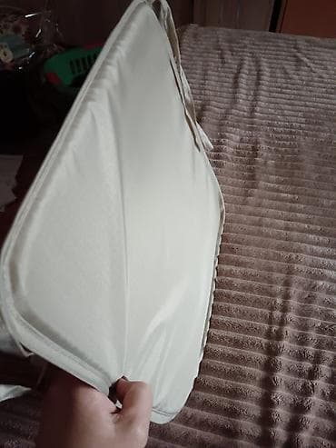 Jastuk za sedenje za stolicu – bež/ekru boje - Kvadratni jastuk sa