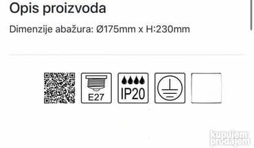 viseci lusteri: Visilica, bоја - Crna, Novo — 2