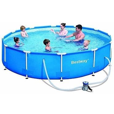 globus bar za pice: Bazen za dvorište BESTWAY sa čeličnim ramom 366x76 cm – model 56681 — 1