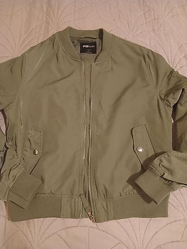 ps nova kolekcija haljine: Zelena bomber jakna - Klasican bomber kroj sa rebrastim ranflama na — 7