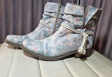 Oxfords: Rieker letnje ženske kratke čizme prava koza - Brend: Rieker (logo na — 3