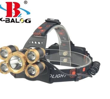 set za preživljavanje: Lampa za glavu sa 5 dioda SUPER SVETLO sa 4 REŽIMA - Podesivi fokus — 1