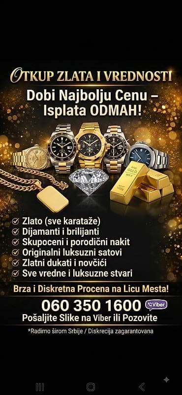 servis abs: Usluga otkupa zlata i vrednih predmeta - Otkup zlata svih karataža - — 1