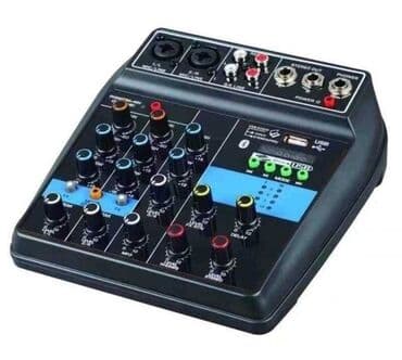 kupujemprodajem audio: Profesionalna DJ mikseta 6400 din Prenosivi 4 kanala Usb mini mikseta — 1