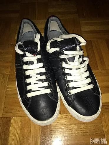 papuce tommy hilfiger: Original Tommy Hilfiger patike 42 NOVE 100% koza Teget plave Placene — 1