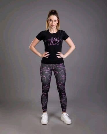 helanke sa prorezom: 2XS (EU 32), XS (EU 34), S (EU 36), Print, color - Black — 10