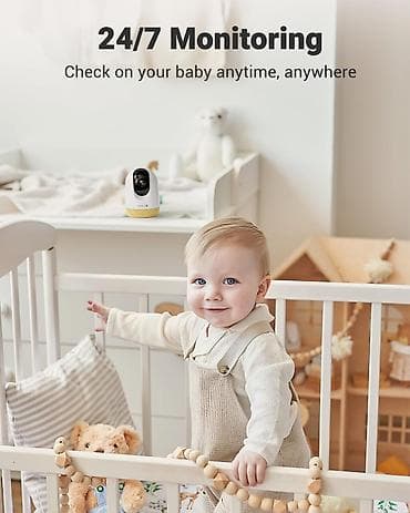 spoljne kamere za video nadzor: Wi‑Fi baby kamera ETHAN – KikkaBoo (šifra: KKB4) Opis: - Pametna baby — 6