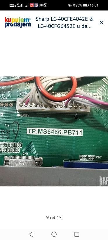 price sa zvucnikom: Sharp LCD televizor, modeli LC-40CFE4042E i LC-40CFG6452E - Ekran: 40 — 2