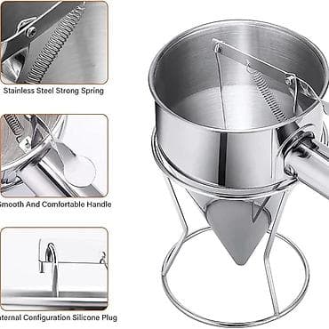 prekrivaci za decu: Juxiong/Akee dozator testa za kolače od nerđajućeg čelika.  — 3