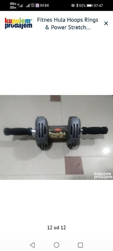 sat na navijanje: Power Stretch Wheel / Ab Wheel set - Trenažer za jačanje core-a — 4