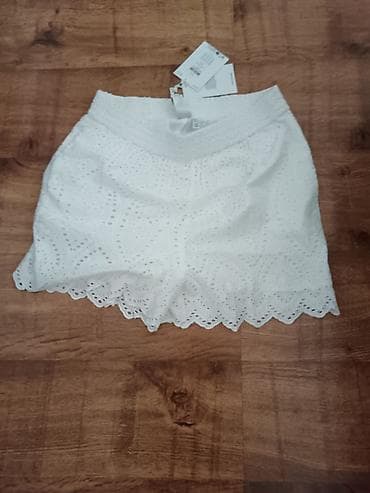 Beli ženski čipkani šorts - Materijal: 100% organski pamuk (Coton