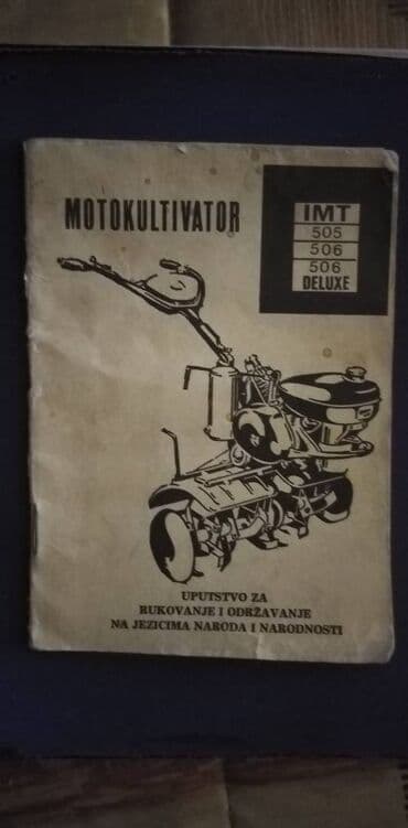 serija osveta sa prevodom na srpski sve epizode: Tehnicko uputstvo za upotrebu za Motokultivator IMT 505/506/505 De — 1
