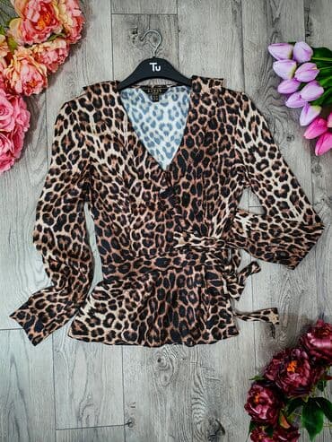 leopard kais: M (EU 38), Saten, Leopard, krokodil, zebra, bоја - Braon — 2