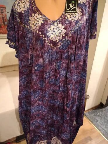 exit haljine: 2XL (EU 44), color - Purple, Evening, Short sleeves — 4