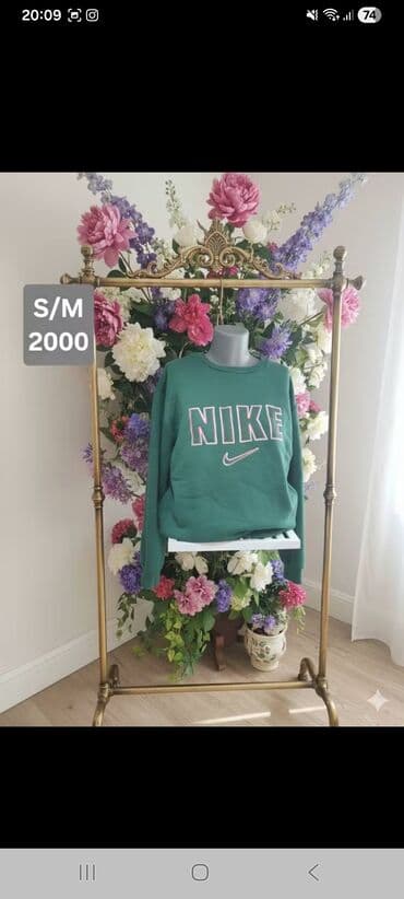 poliester trenerke: Komplet, M, Nike, bоја - Crna, Pamuk — 6