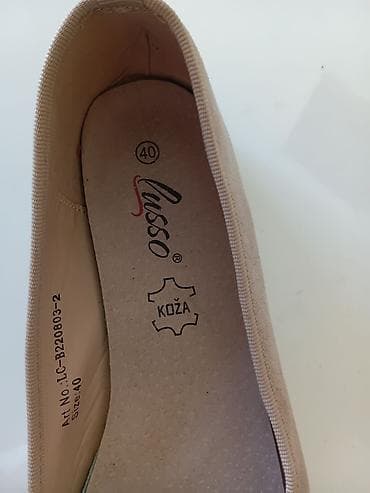 špic baletanke: Balerine Lusso, broj 40 dva puta obuvene - Boja: bež/nude - — 3