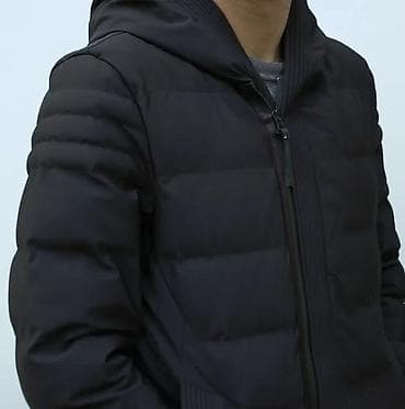 kosulja i pantalone: Muška zimska parka – crna - Duga silueta do sredine butina, ravnog — 8