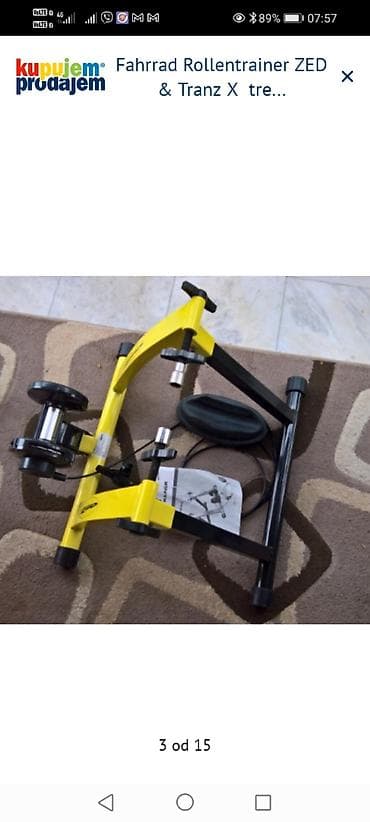 sat na navijanje: ZED Fahrrad Rollentrainer + TranzX trenažer za bicikl - Trenažer za — 2