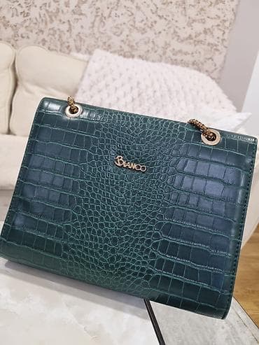 mona pletena torba: Elegantna torbica, Bianco — 2