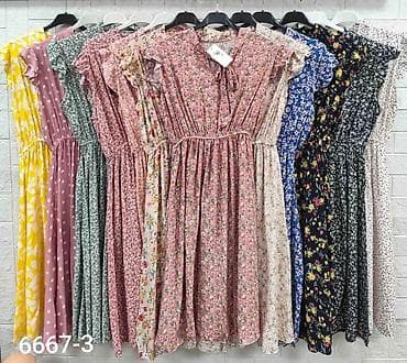 Donji delovi trenerke: Letnja midi haljina Emi Moda – Made in Italy - Romantičan A-kroj sa — 5