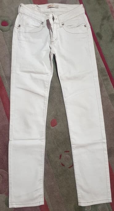 pantalone od vestacke koze: LIU JO - LIU jeans bele farmerke broj 26, ali pre za oko 12 godina — 1