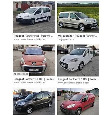 Patosnice: PATOSNICE ZA PEUGEOT PARTNER, TEPEE | patosnice kao nove, za model — 4