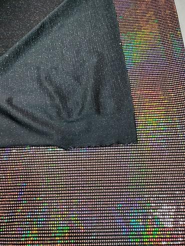 Disco Stretch Sequin – Black/Rainbow 3,5m x 1,6m Prodajem atraktivan