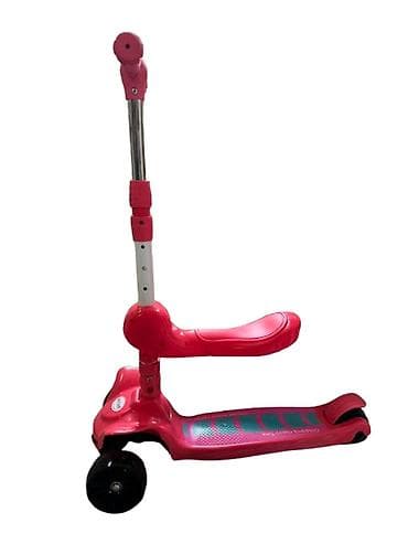 rucke za trotinet: Trotinet sa sedištem – roze (šifra: 023900R-260) Zabavan i — 4