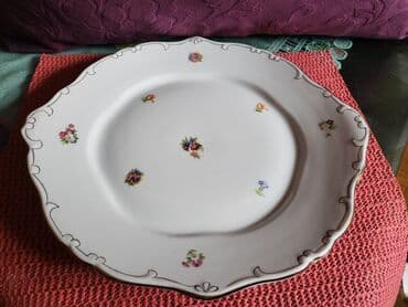 swarovski kristali cena: Tanjir Hollohaza iz 1949 do 1970.godine. madjarski porcelan za — 8