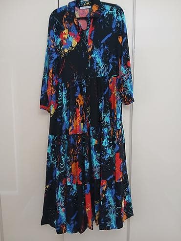 boho bluze: Dugačke ženske haljine sa printom – lepršavi krojevi - Model 1 — 1