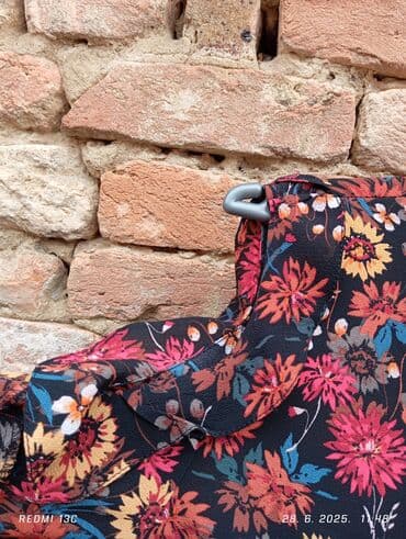 midi haljine h m: Atmosphere M (EU 38), color - Multicolored, Cocktail, Long sleeves — 2