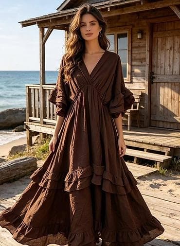 minic odeca: ✅Boho maxi haljina sa volanima
✅3000 din
✅S M L — 3