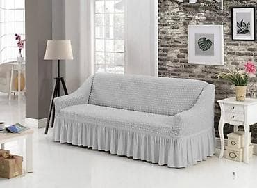 Furniture Covers: ✅Rastegljiva navlaka za trosed sa volanom Prekrivaci za Trosed /kauc — 2