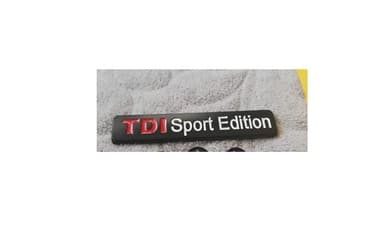 Tuning oprema: Samolepljiva metalna pločica - TDI Sport Edition - Crna Samolepljiva — 4